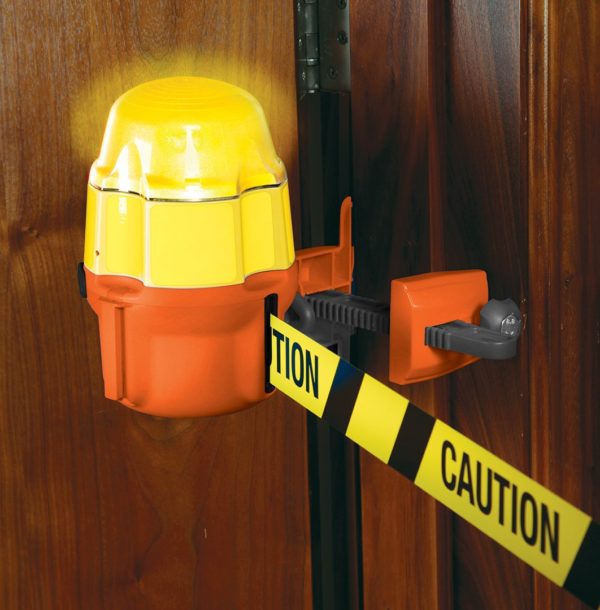 safety light retractable barrier