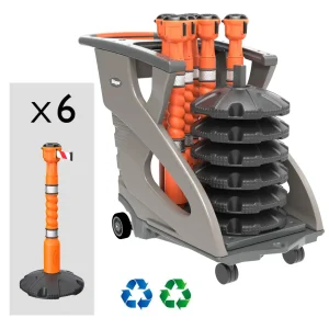 Safety Barrier System | Fully equipped Skipper Orange Unicart